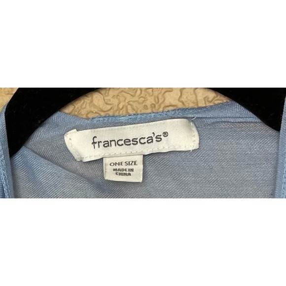 Francesca’s Batwing Short Kimono, Embroidered, OS - Picture 3 of 5